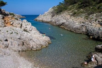creek mediterranean sea spain walks